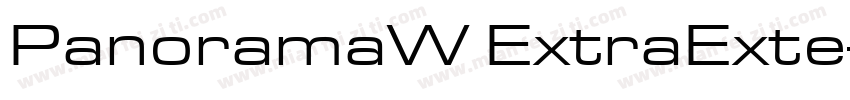 PanoramaW ExtraExte字体转换